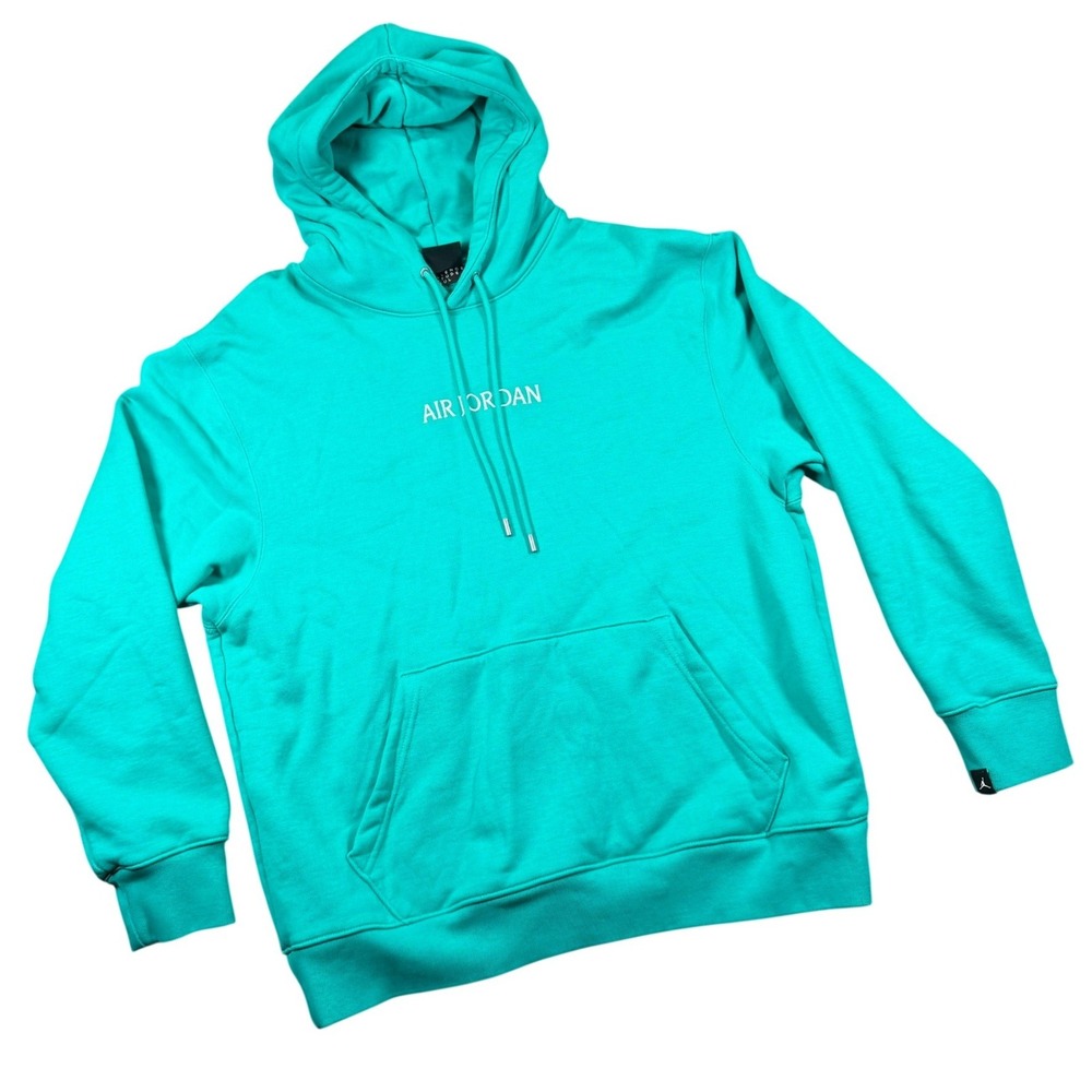 Jordan Air Jordan Mens XL Teal Pullover Hoodie Embroidered Logo Casual Athletic
